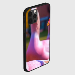 Чехол для iPhone 12 Pro Max Стадо розовых гусей: gussi - фото 2
