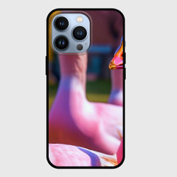 Чехол для iPhone 13 Pro Стадо розовых гусей: gussi
