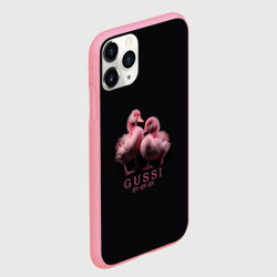 Чехол для iPhone 11 Pro Max матовый Два маленьких гуся: Gussi ga-ga-ga - фото 2