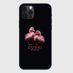 Чехол для iPhone 12 Pro Max Два маленьких гуся: Gussi ga-ga-ga