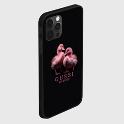 Чехол для iPhone 12 Pro Max Два маленьких гуся: Gussi ga-ga-ga - фото 2