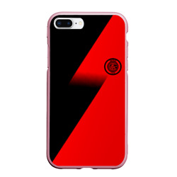 Чехол для iPhone 7Plus/8 Plus матовый Inter geometry red sport