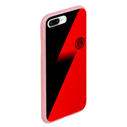 Чехол для iPhone 7Plus/8 Plus матовый Inter geometry red sport - фото 2