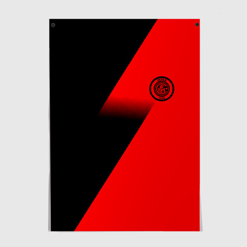 Постер Inter geometry red sport