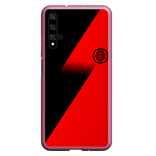 Чехол для Honor 20 Inter geometry red sport, цвет малиновый