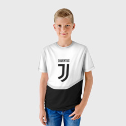 Детская футболка 3D Juventus black geometry sport - фото 2