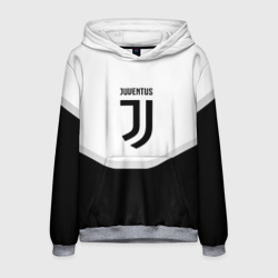 Мужская толстовка 3D Juventus black geometry sport