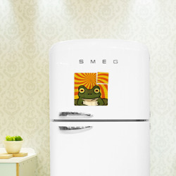 Магнитный плакат 3Х3 Гипножаба по мотивам Футурама на  оранжевом фоне - фото 2