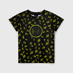 Детская футболка 3D Twenty one pilots pattern rock yellow