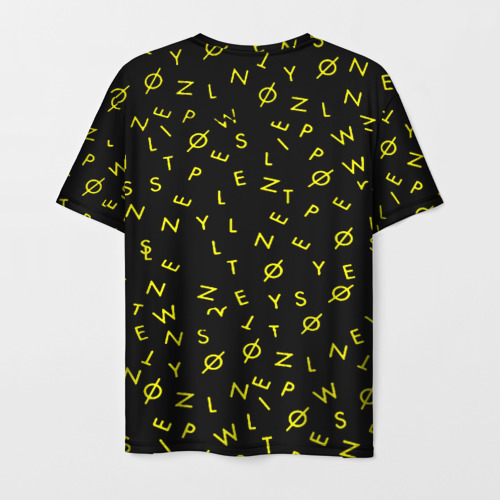 Мужская футболка 3D Twenty one pilots pattern rock yellow, цвет 3D печать - фото 2