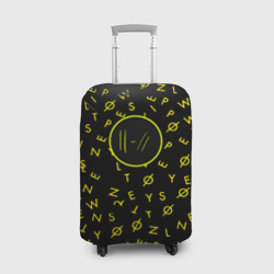 Чехол для чемодана 3D Twenty one pilots pattern rock yellow