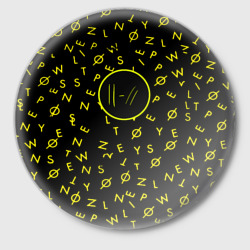 Значок Twenty one pilots pattern rock yellow