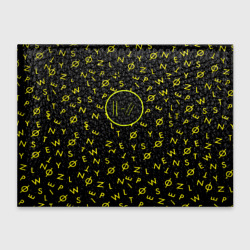 Обложка для студенческого билета Twenty one pilots pattern rock yellow