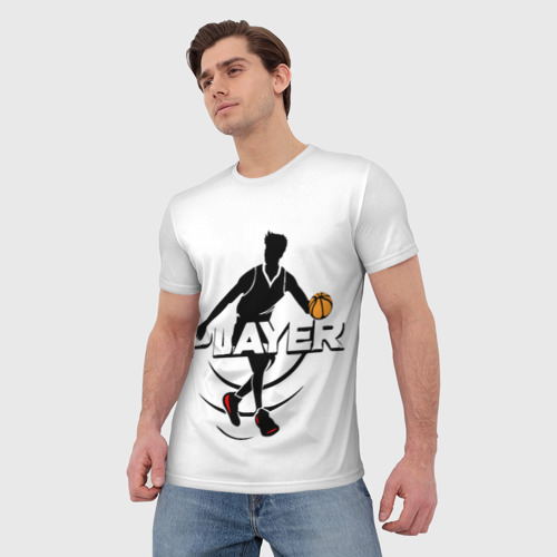 Мужская футболка 3D Игрок , цвет 3D печать - фото 3