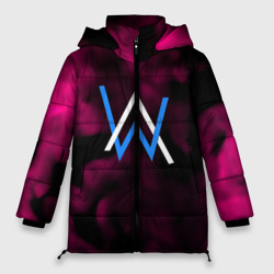 Женская зимняя куртка Oversize Алан Волкер огенный стиль градиент
