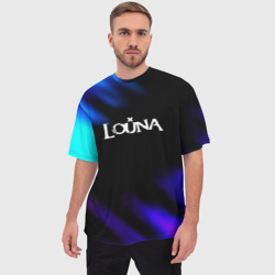 Мужская футболка oversize 3D Louna neon bend - фото 2