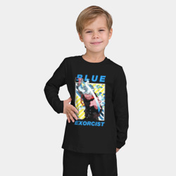 Детская пижама с лонгсливом хлопок Рин - Синий экзорцист - фото 2