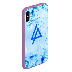 Чехол для iPhone XS Max матовый Linkin park холодный огонь бренд - фото 2