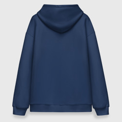 Ультрамодная кофта-худи с принтом Окумура Рин - Синий экзорцист для женщины, вид сзади №1. Цвет основы: темно-синий