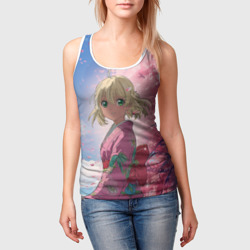 Женская майка 3D Сиэми Морияма - Синий экзорцист - фото 2