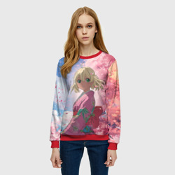 Женский свитшот 3D Сиэми Морияма - Синий экзорцист - фото 2