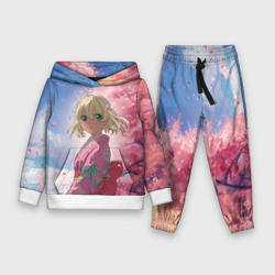 Детский костюм с толстовкой 3D Сиэми Морияма - Синий экзорцист