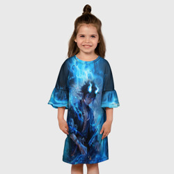Детское платье 3D Синий демон - Синий экзорцист - фото 2