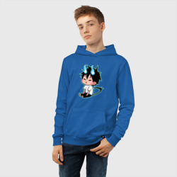 Детская толстовка хлопок Синий экзорцист - Чиби Рин - фото 2