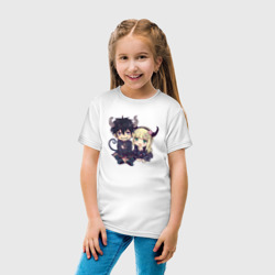 Детская футболка хлопок Рин и Сиэми - Синий экзорцист - фото 2