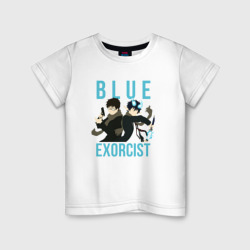 Детская футболка хлопок Синий экзорцист - браться
