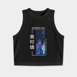 Женская укороченная майка-топ хлопок Blue Exorcist - Okumura Rin
