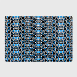 Синяя плетёная броня киберпанк – Магнитный плакат 3Х2 с принтом купить