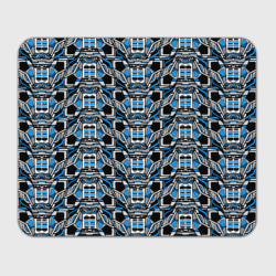 Синяя плетёная броня киберпанк – Прямоугольный коврик для мышки с принтом купить