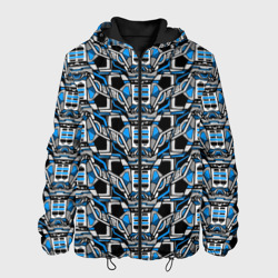 Синяя плетёная броня киберпанк – Мужская куртка 3D с принтом купить со скидкой в -10%