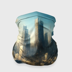 Бандана-труба 3D Разрушенный апокалиптический город