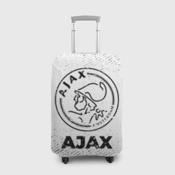 Чехол для чемодана 3D Ajax с потертостями на светлом фоне