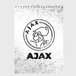Скетчбук Ajax с потертостями на светлом фоне