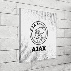 Холст квадратный Ajax с потертостями на светлом фоне - фото 2