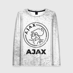 Женский лонгслив 3D Ajax с потертостями на светлом фоне