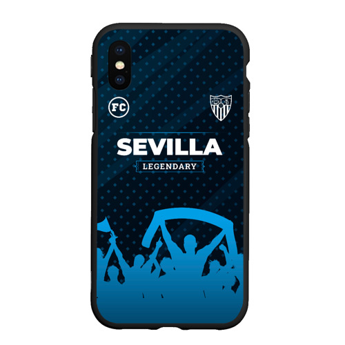 Чехол для iPhone XS Max матовый Sevilla legendary форма фанатов