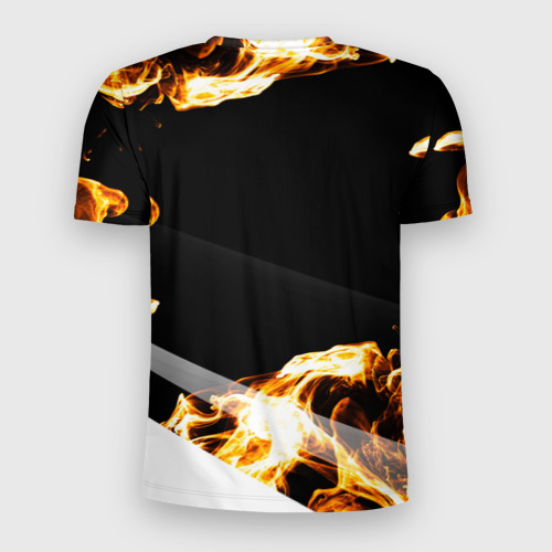 Мужская футболка 3D Slim Inter legendary sport fire, цвет 3D печать - фото 2
