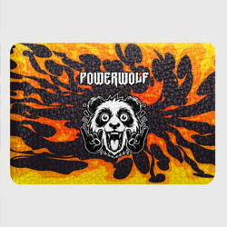 Картхолдер с принтом Powerwolf рок панда и огонь - фото 2