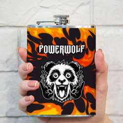Фляга Powerwolf рок панда и огонь - фото 2