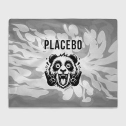 Плед 3D Placebo рок панда на светлом фоне