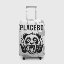 Чехол для чемодана 3D Placebo рок панда на светлом фоне