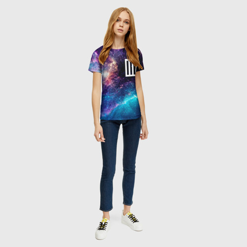 Женская футболка 3D Paramore space rock, цвет 3D печать - фото 5
