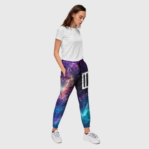 Женские брюки 3D Paramore space rock, цвет 3D печать - фото 5