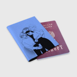 Обложка для паспорта матовая кожа Эмми и Син - Любовь с кончиков пальцев - фото 2