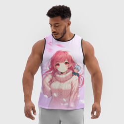 Мужская спортивная майка 3D Юки -  Любовь с кончиков пальцев - фото 2