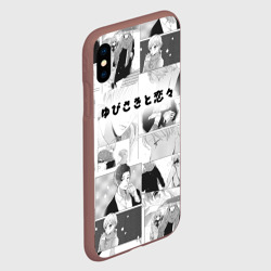 Чехол для iPhone XS Max матовый Манга - Любовь с кончиков пальцев - фото 2